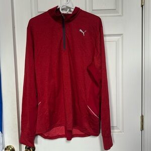 Puma Red Quarter Zip